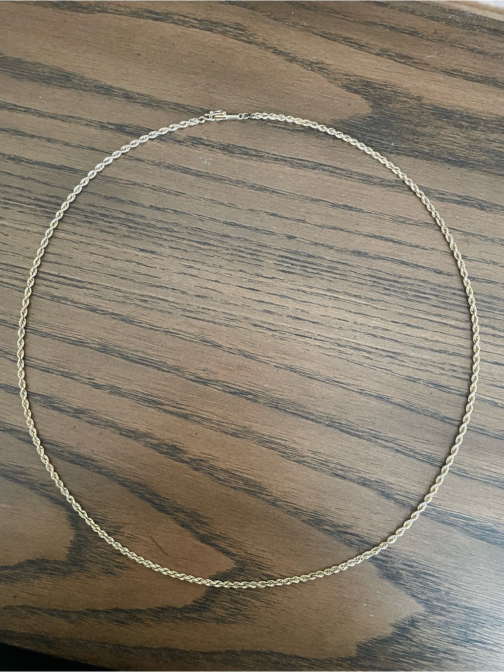 14k stamped solid gold rope chain